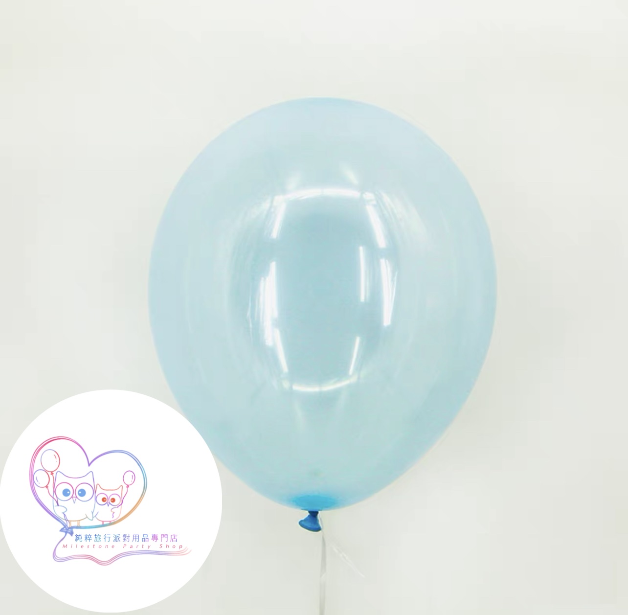 12吋透明水晶色氣球 (藍色) (1pc) 12LBY1