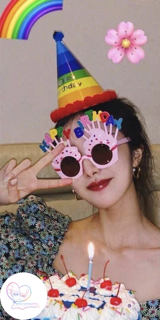 Party Glasses 生日眼鏡 (粉紅色蛋糕) PECL1-2