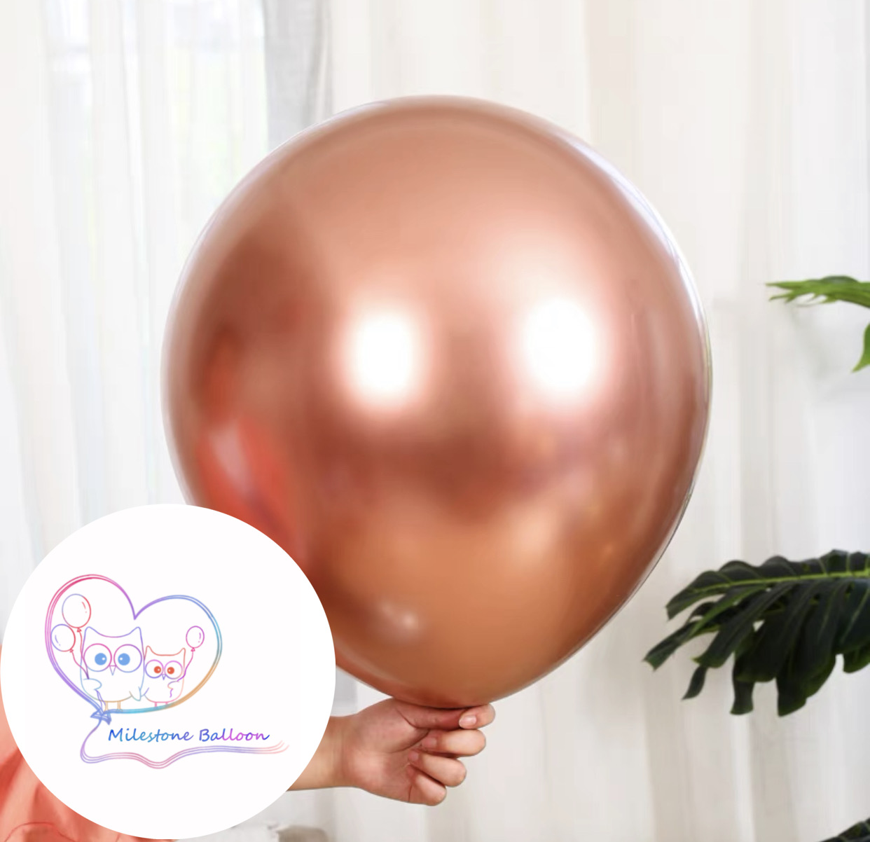 18吋金屬色氣球 (玫瑰金色) (1pc) 18LBM3