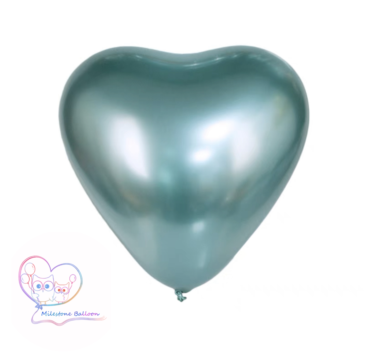 12吋金屬色心形氣球 (綠色) (1pc) 12LBHM6
