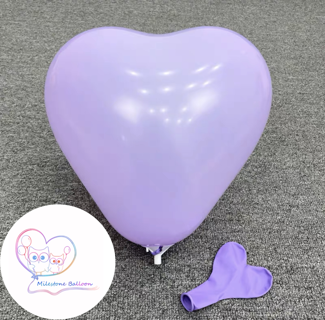 12吋心形氣球 (馬卡龍紫色) (1pc) 12LBHN2