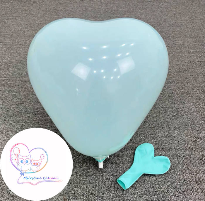 12吋心形氣球 (馬卡龍湖水綠色) (1pc) 12LBHN6