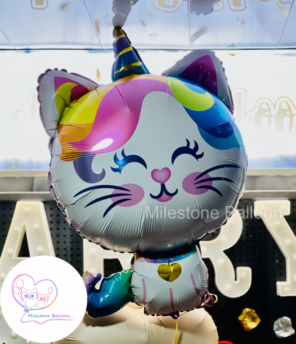 36吋獨角貓鋁膜氣球 FBAS22