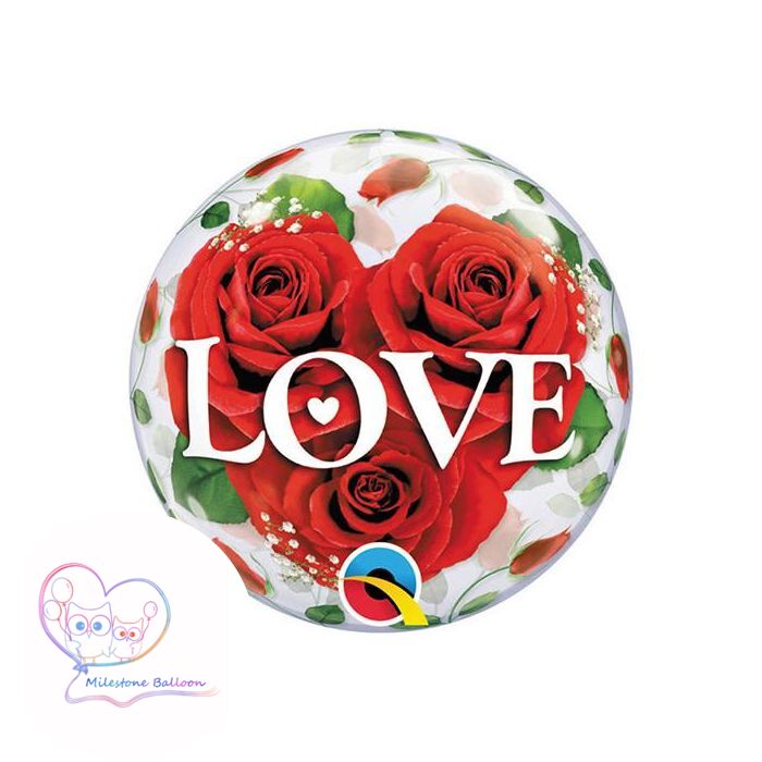 (Made in USA) 12吋 Bubble Balloon (LOVE) (Air Only) 12LQ1