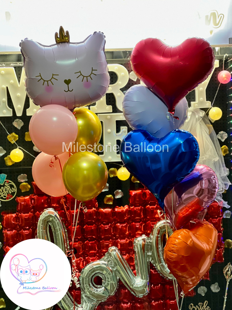 22吋皇冠貓鋁膜氣球 (粉紅色) FBAS31-1