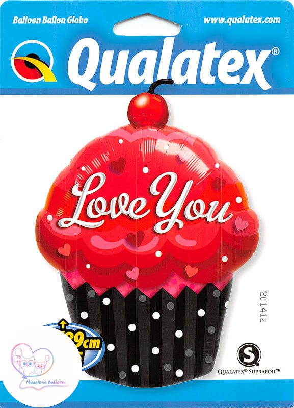 (Made in USA) 35吋派對鋁膜氣球 (Love You Cupcake) HT11