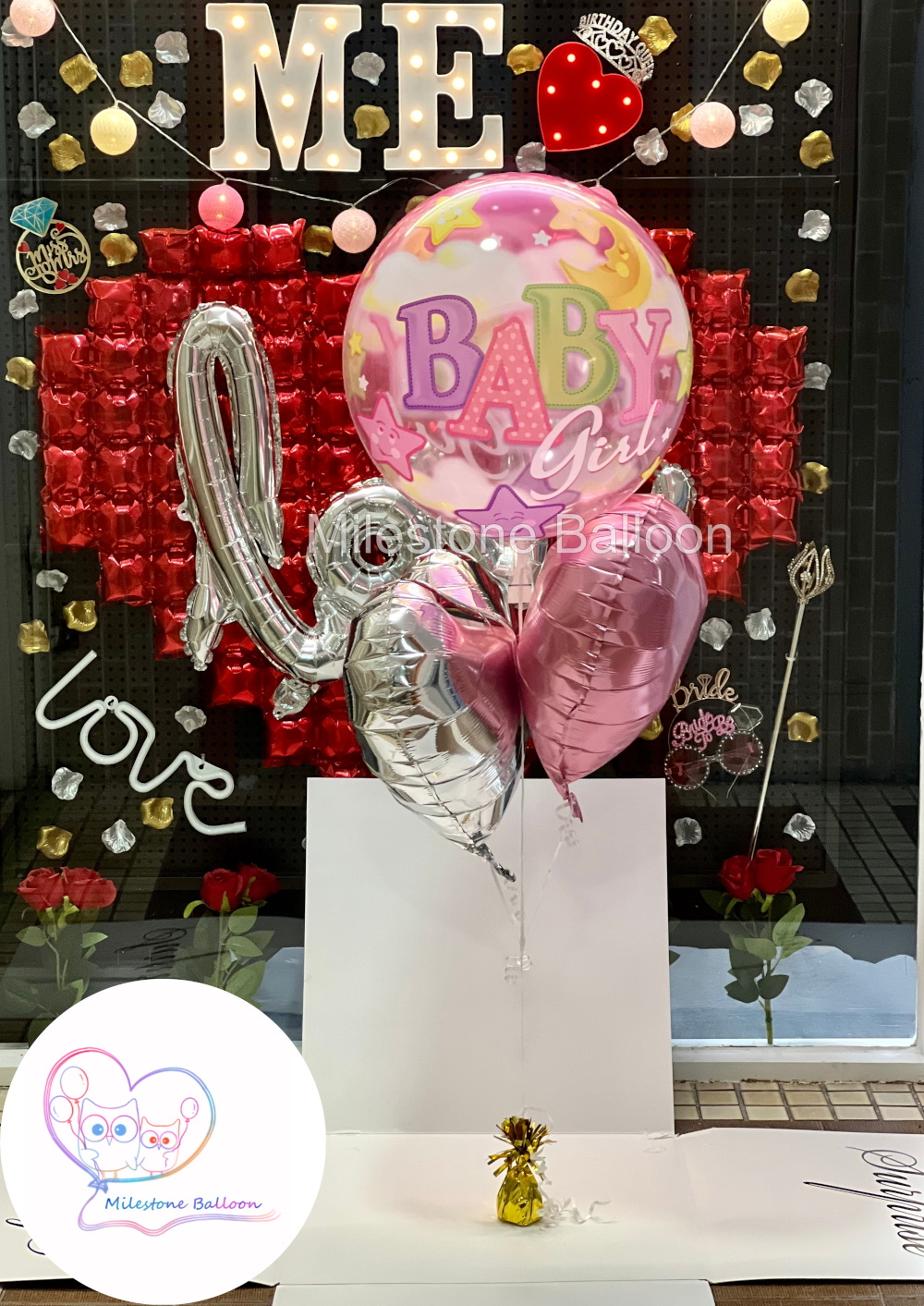S3. 嬰兒性別揭曉驚喜氣球盒套裝 Gender Reveal Surprise Box