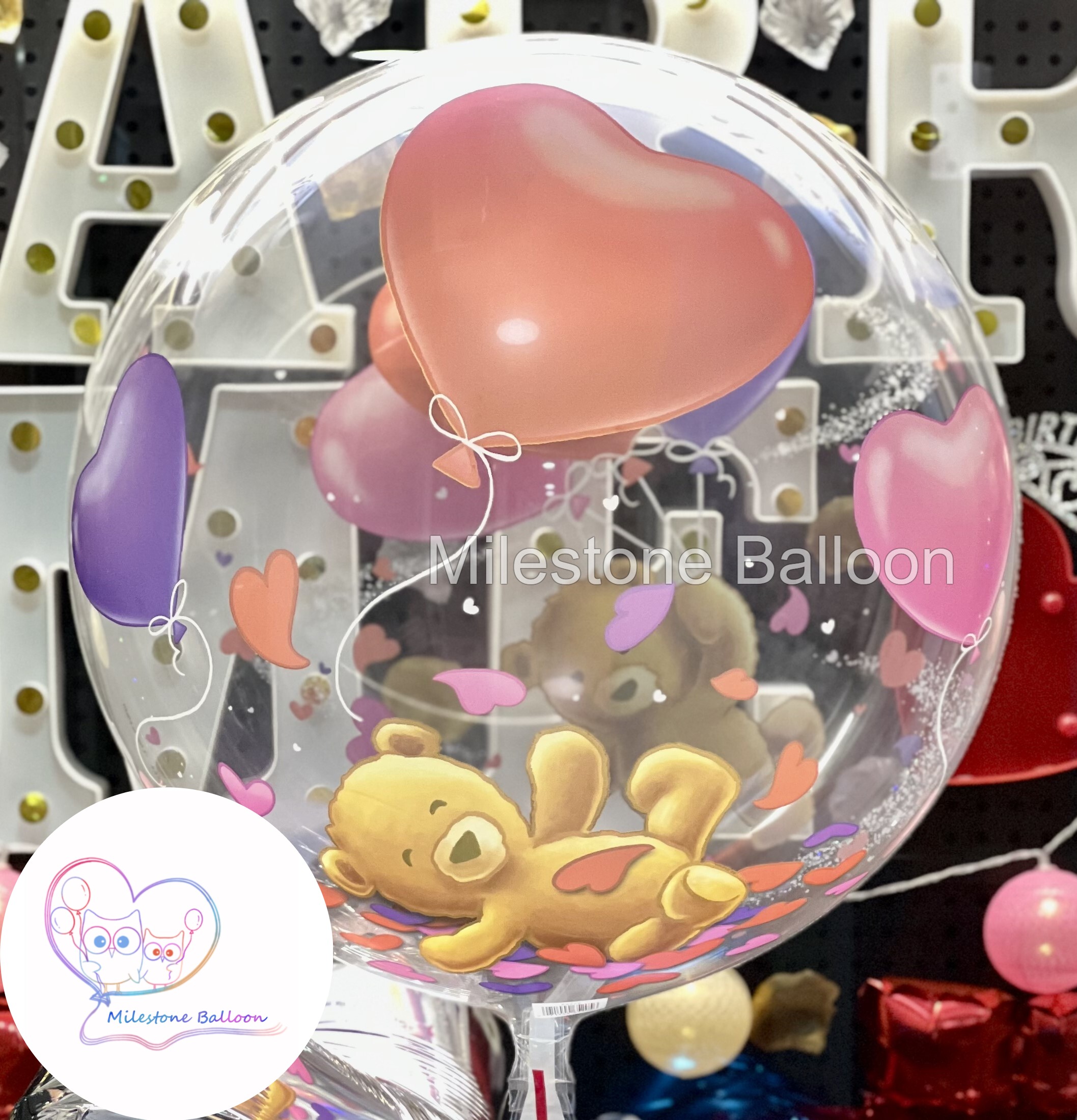 22LQ7. 22吋美國日本製水晶氣球 (特長飄浮時間)