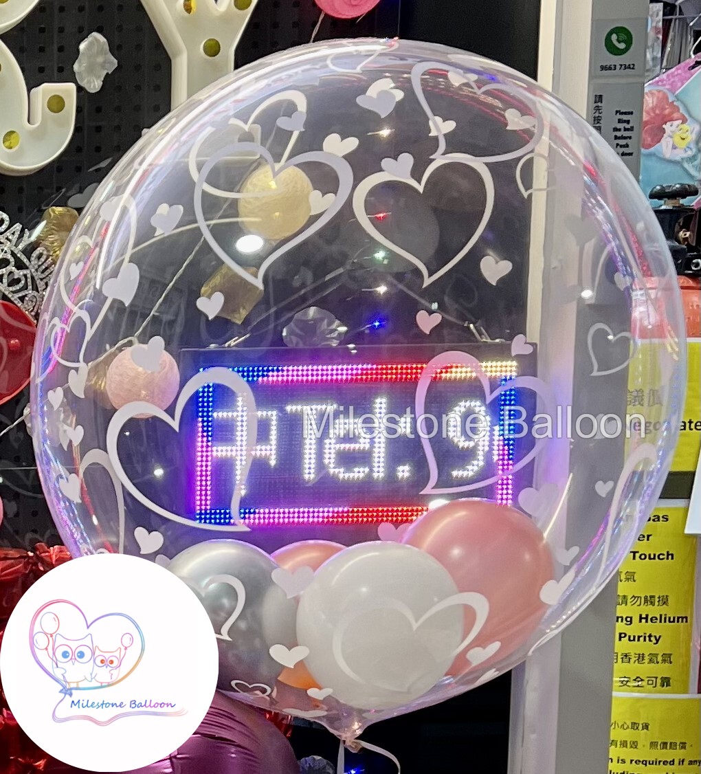 24LQ6. 24吋美國日本製水晶氣球 (特長飄浮時間)